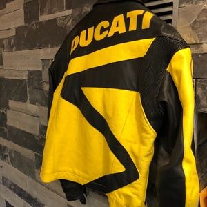 DAINESE YELLOW DUCATI MOTORCYCLE JACKET 52